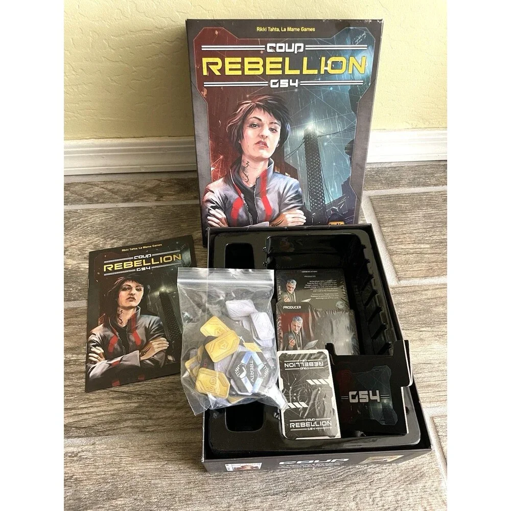 Coup: Rebellion G54 Game Dystopian Universe Setting Boardgame Card Game Unused
